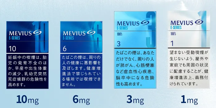 メビウスEシリーズのレギュラー銘柄一覧